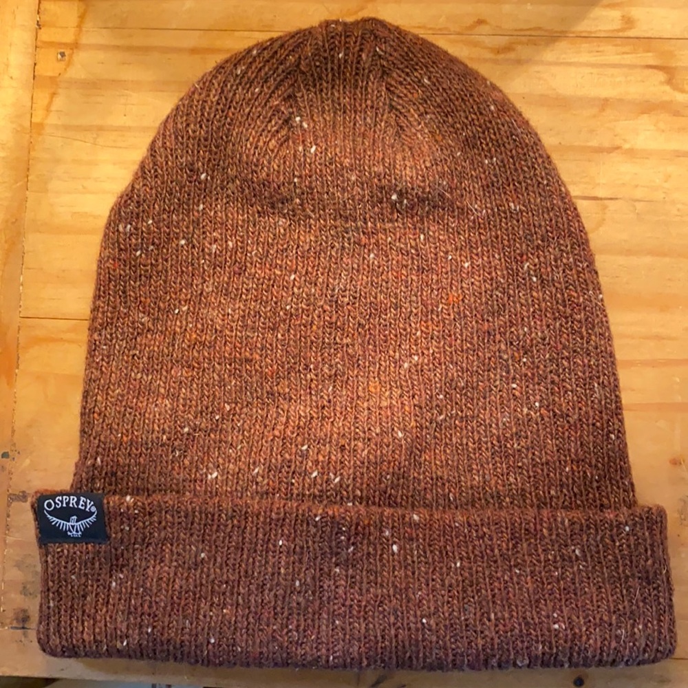 COPY - Osprey Red Heather Rolled Beanie